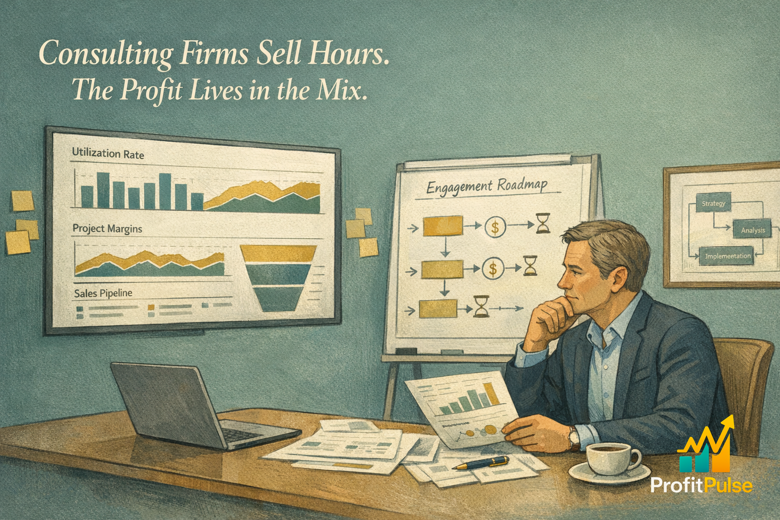 Consulting Firms Sell Hours. The Profit Lives in the Mix.