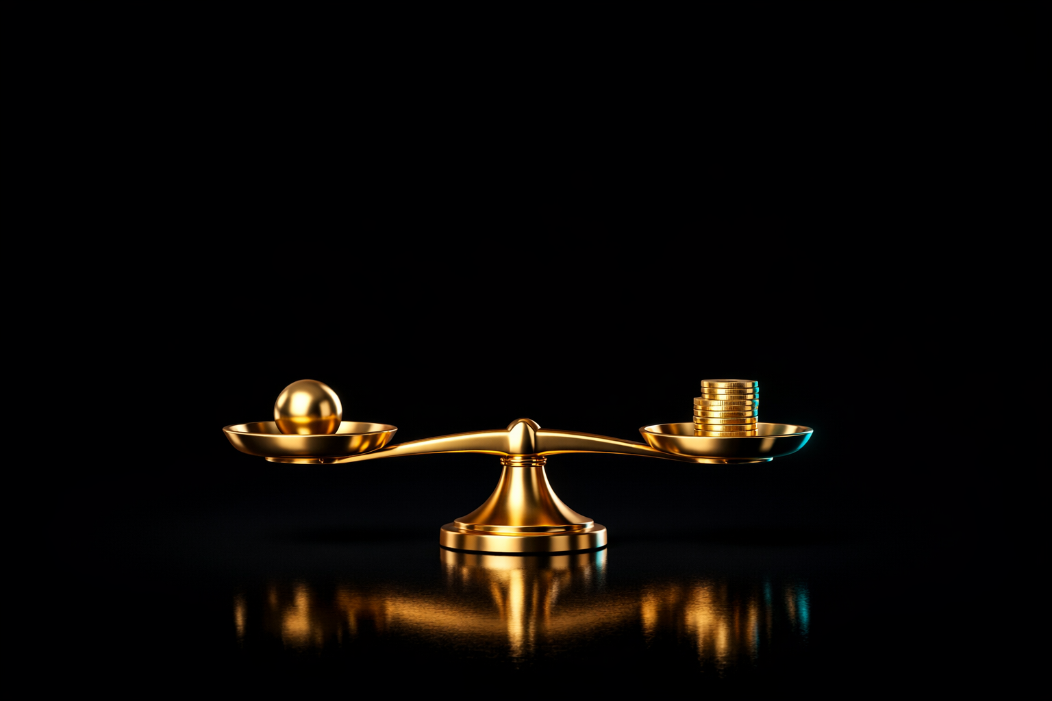 How a business is valued, and how to lift yours 1 Level gold balance scale, representing a guide to how a business is valued