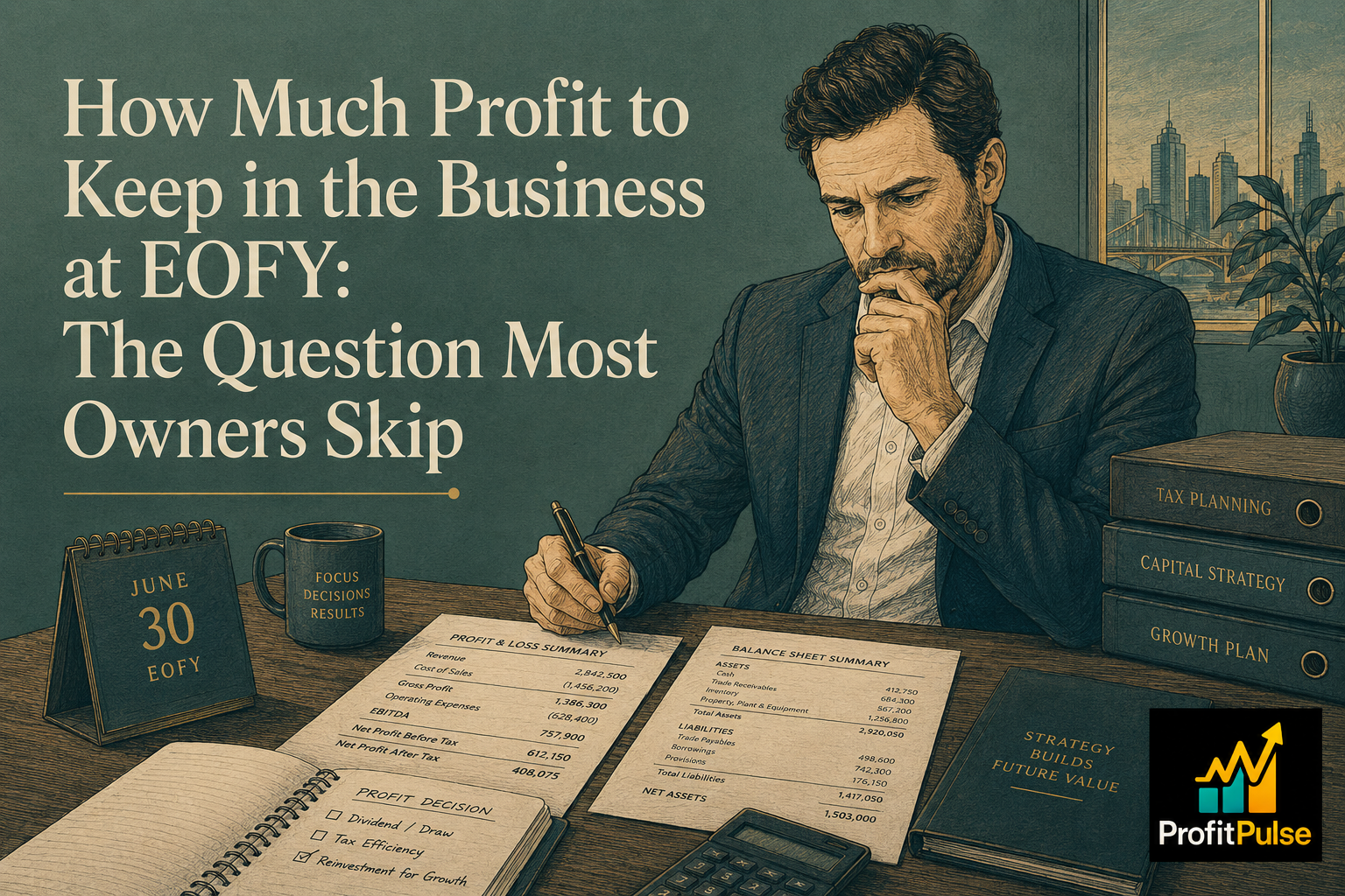How Much Profit to Keep in the Business at EOFY: The Question Most Owners Skip