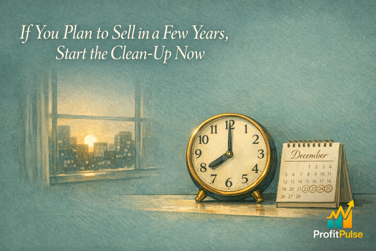 If You Plan to Sell in a Few Years, Start the Clean-Up Now 19 If You Plan to Sell in a Few Years, Start the Clean-Up Now