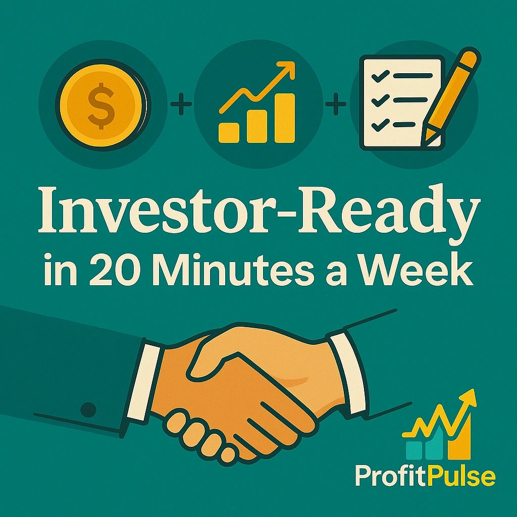 Investor Ready in Twenty Minutes a Week