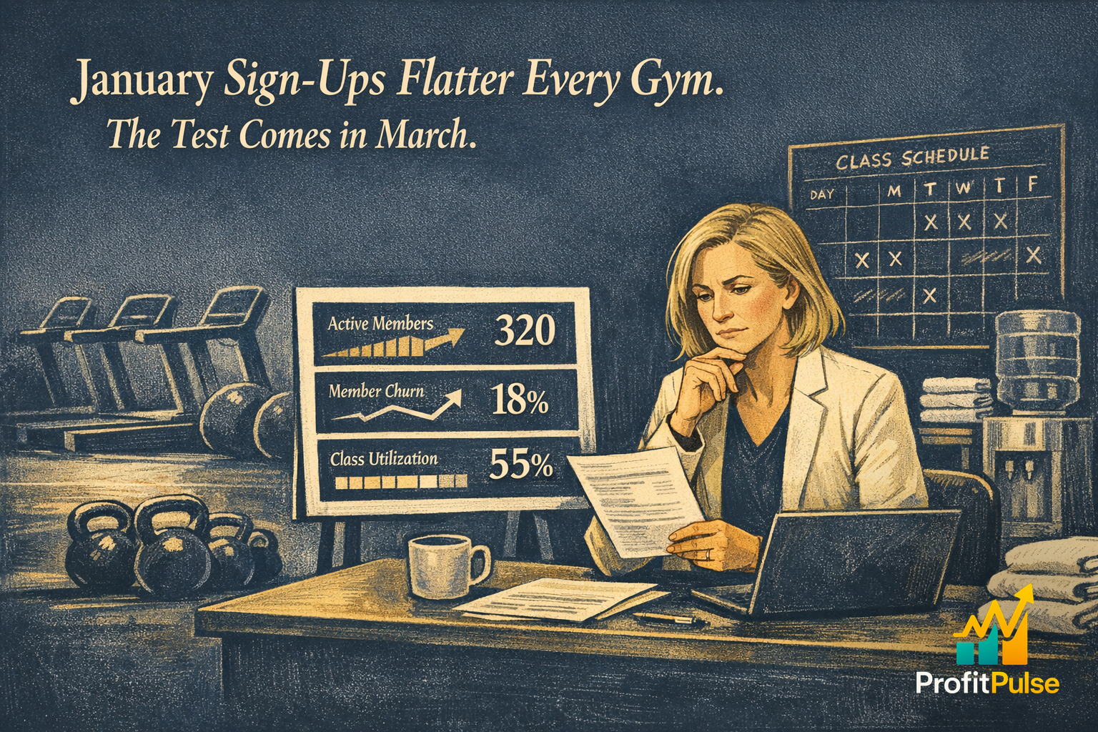 January Sign Ups Slower in Every Gym. The Test Comes in March.
