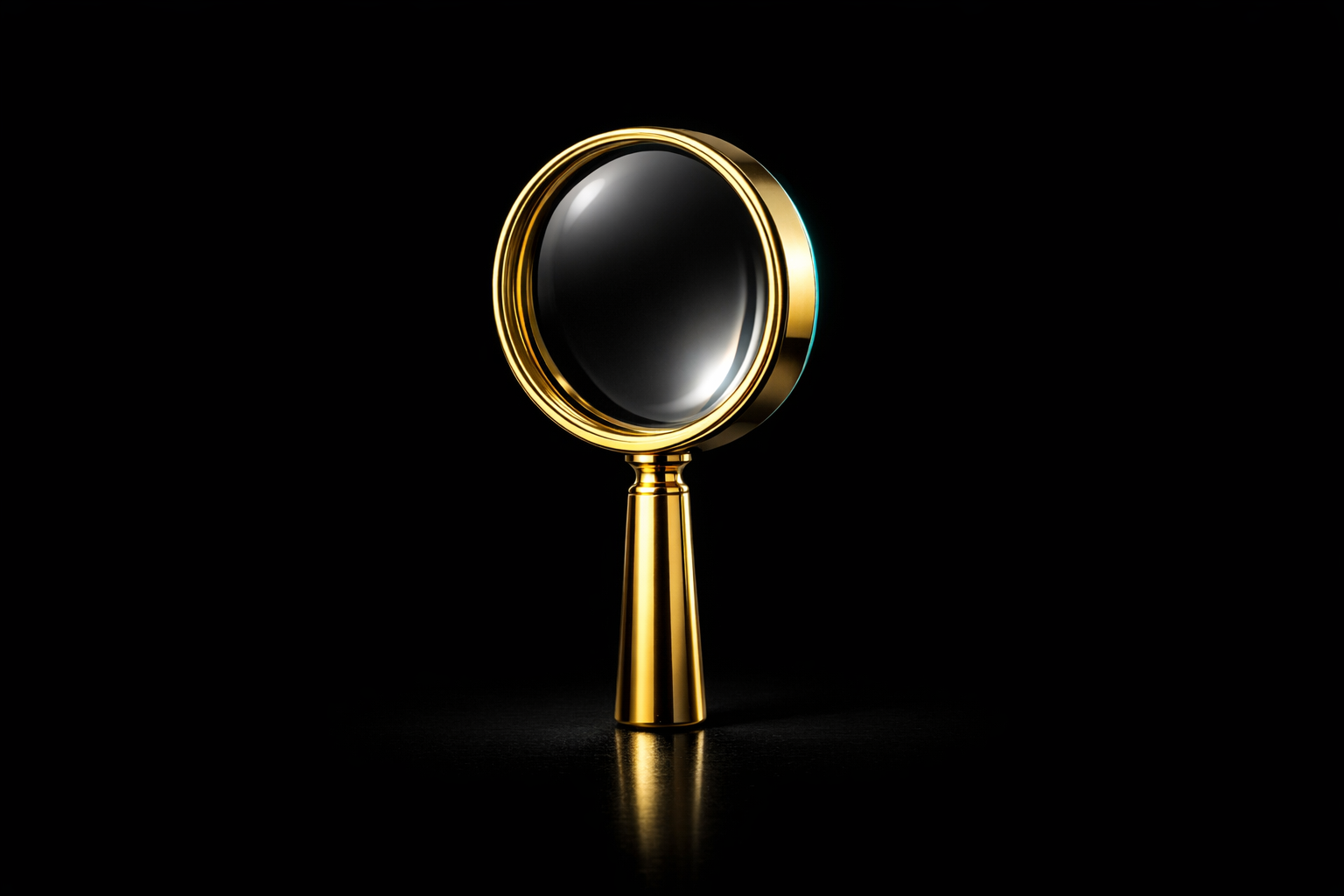 Insights 1 Gold magnifying lens, representing ProfitPulse insights on the financial questions business owners ask