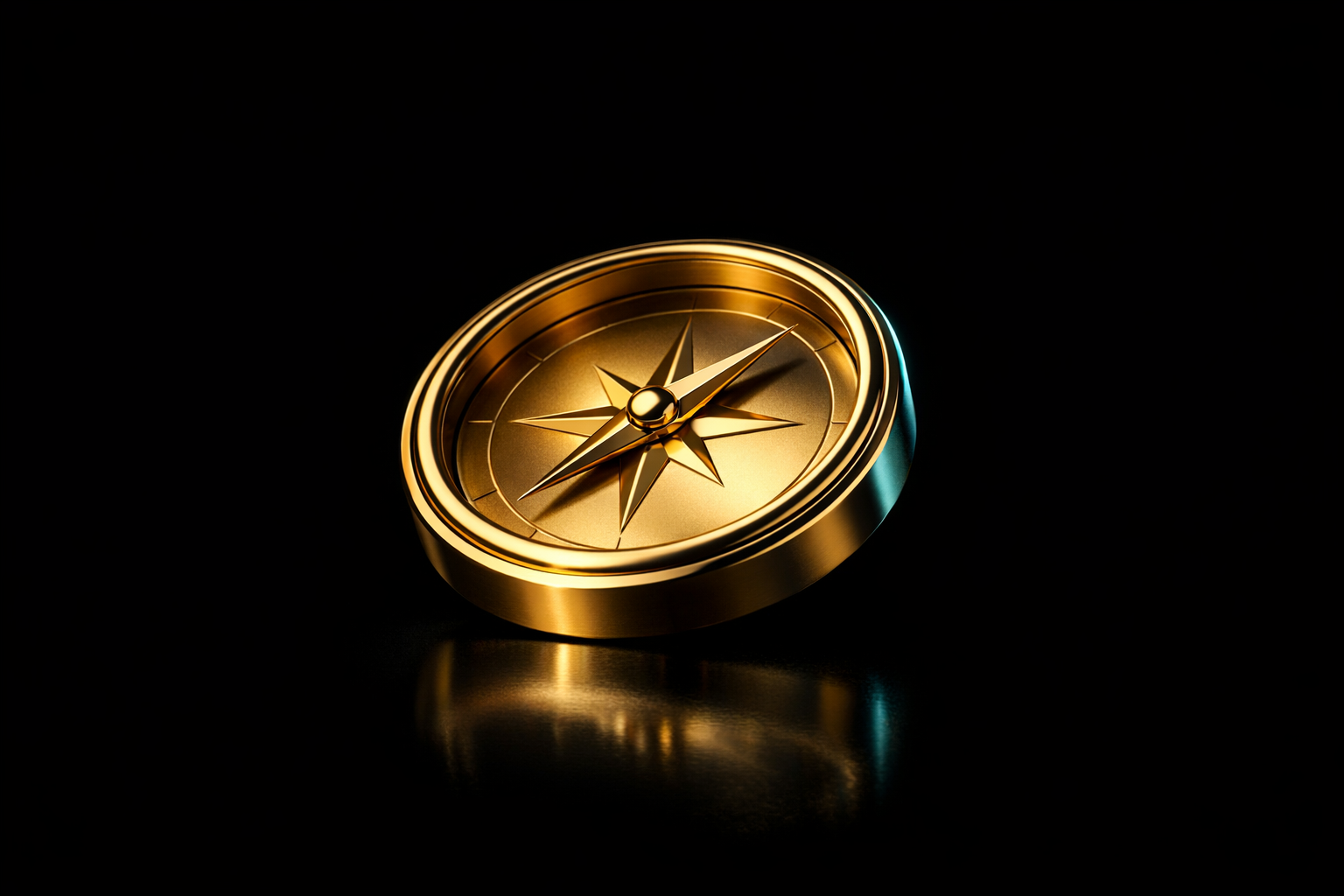 Locations 1 Gold compass, representing the locations where ProfitPulse works