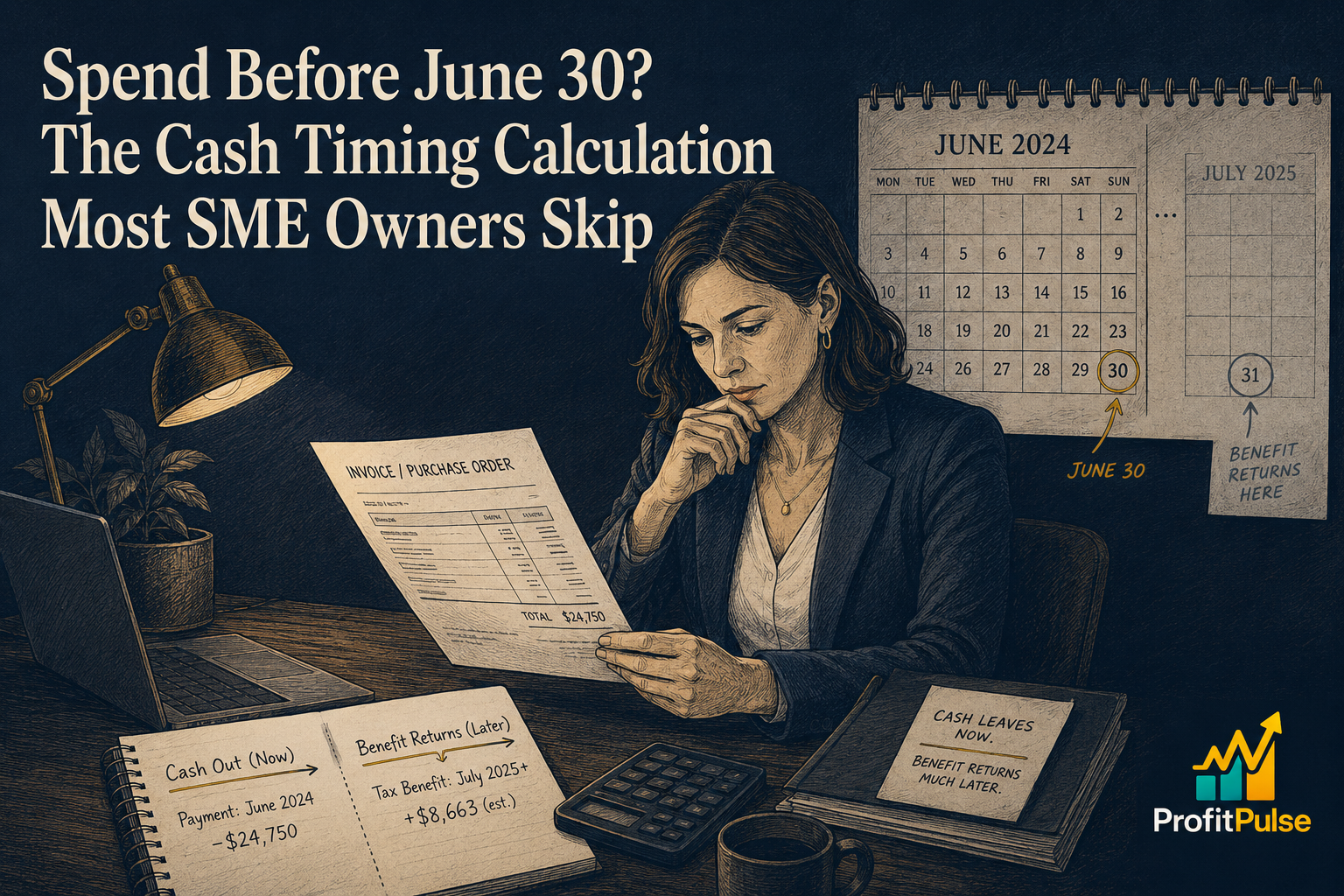 Spend Before June 30? The Cash Timing Calculation Most SME Owners Skip