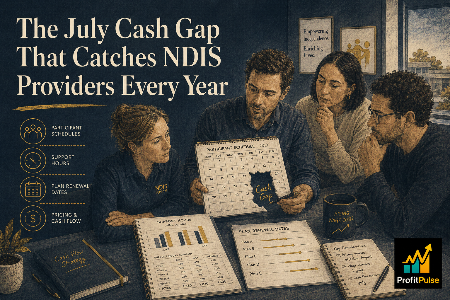 The July Cash Gap That Catches NDIS Providers Every Year