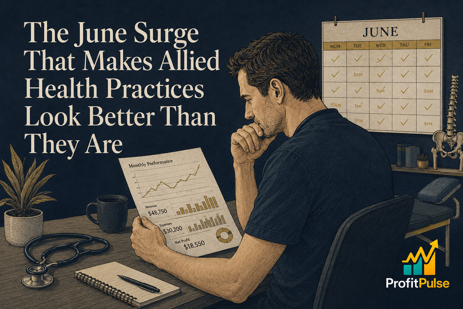 The June Surge That Makes Allied Health Practices Look Better Than They Are
