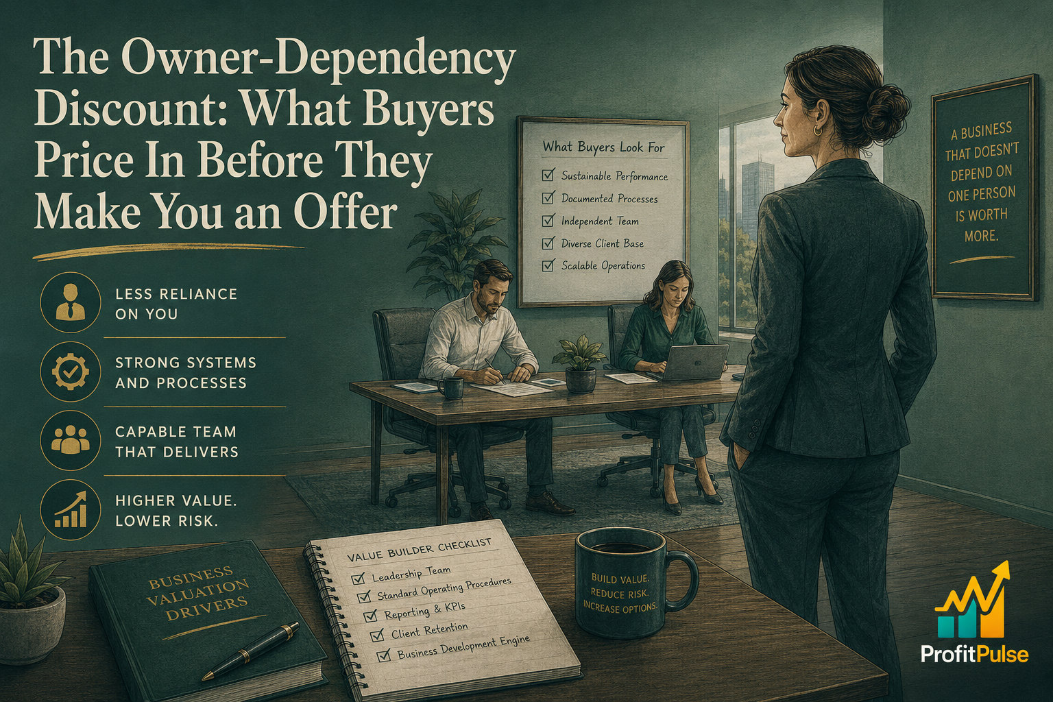 The Owner-Dependency Discount: What Buyers Price In Before They Make You an Offer