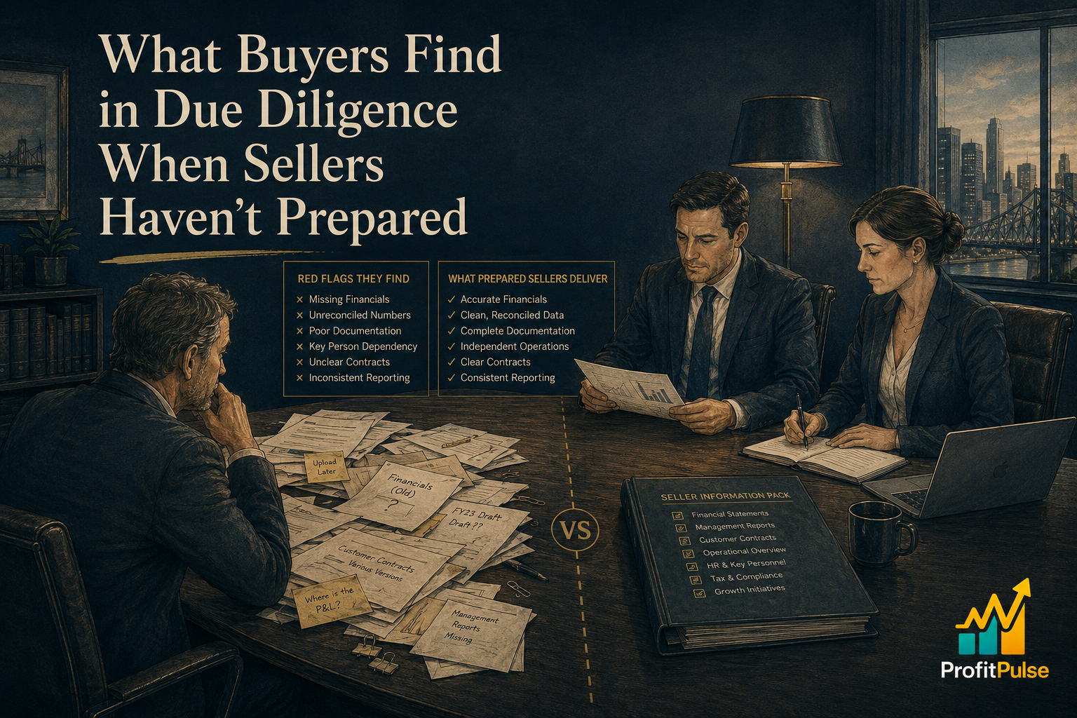 What Buyers Find in Due Diligence When Sellers Haven't Prepared