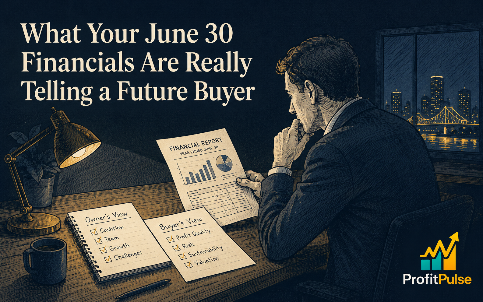 What Your June 30 Financials Are Really Telling a Future Buyer