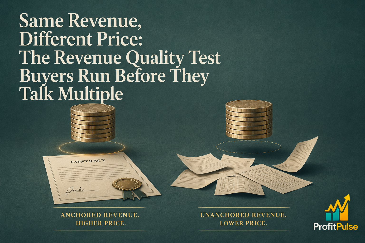 Same Revenue, Different Price: The Revenue Quality Test Buyers Run Before They Talk Multiple