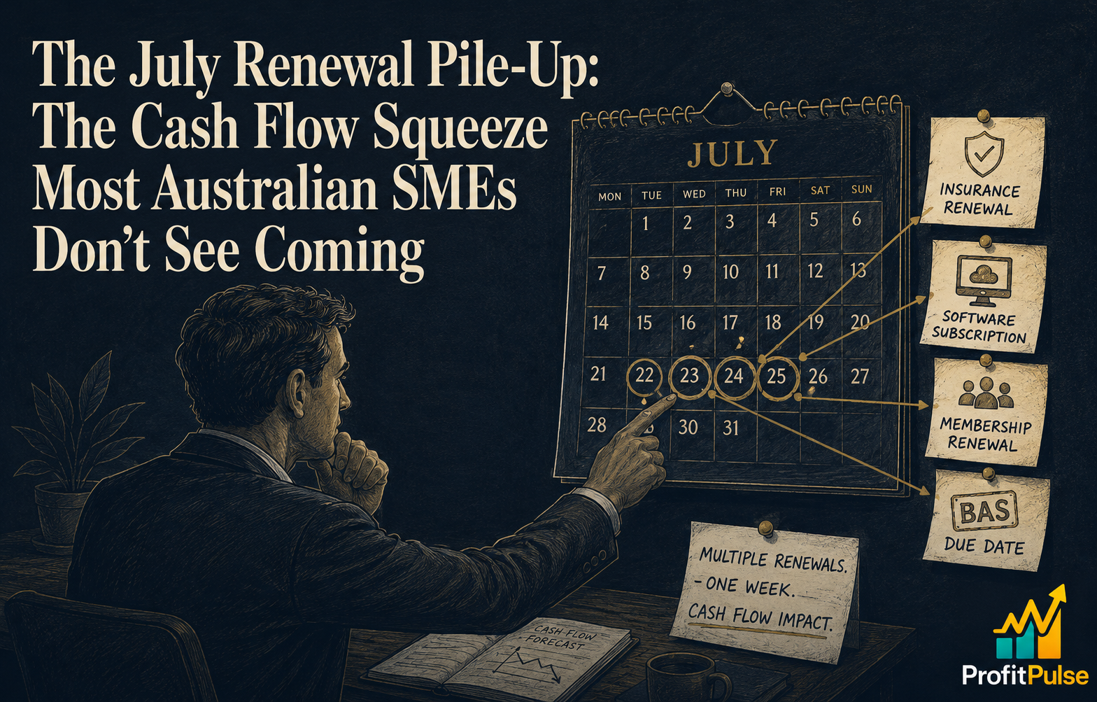 The July Renewal Pile-Up: The Cash Flow Squeeze Most Australian SMEs Don’t See Coming