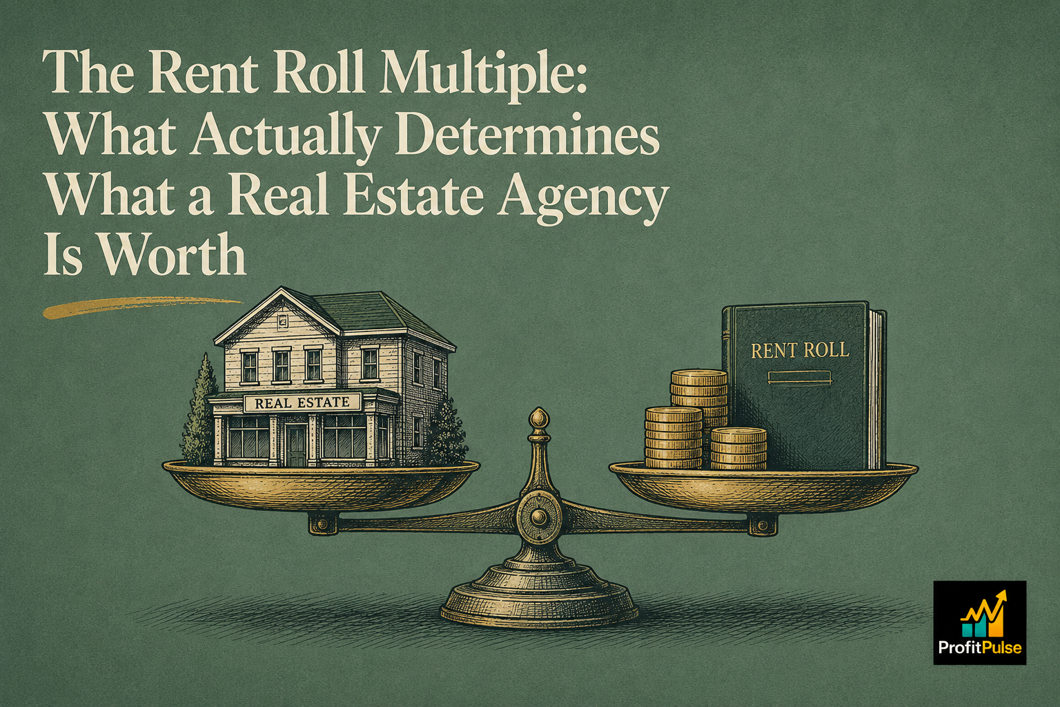 The Rent Roll Multiple: What Actually Determines What a Real Estate Agency Is Worth