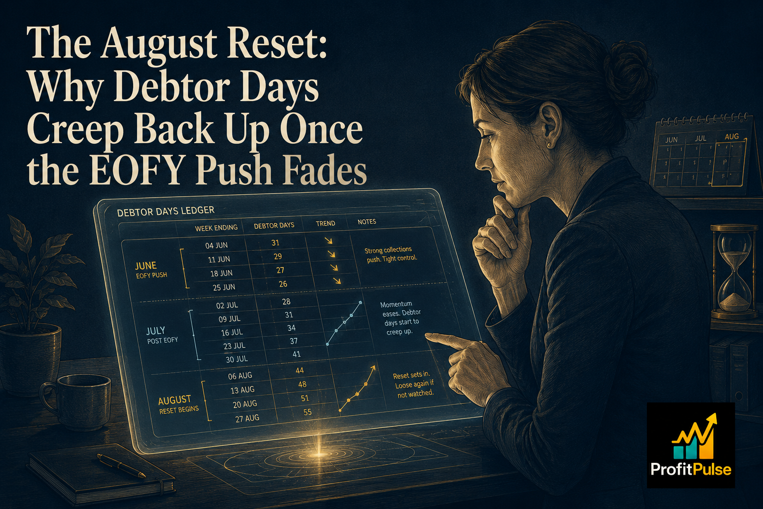 The August Reset: Why Debtor Days Creep Back Up Once the EOFY Push Fades