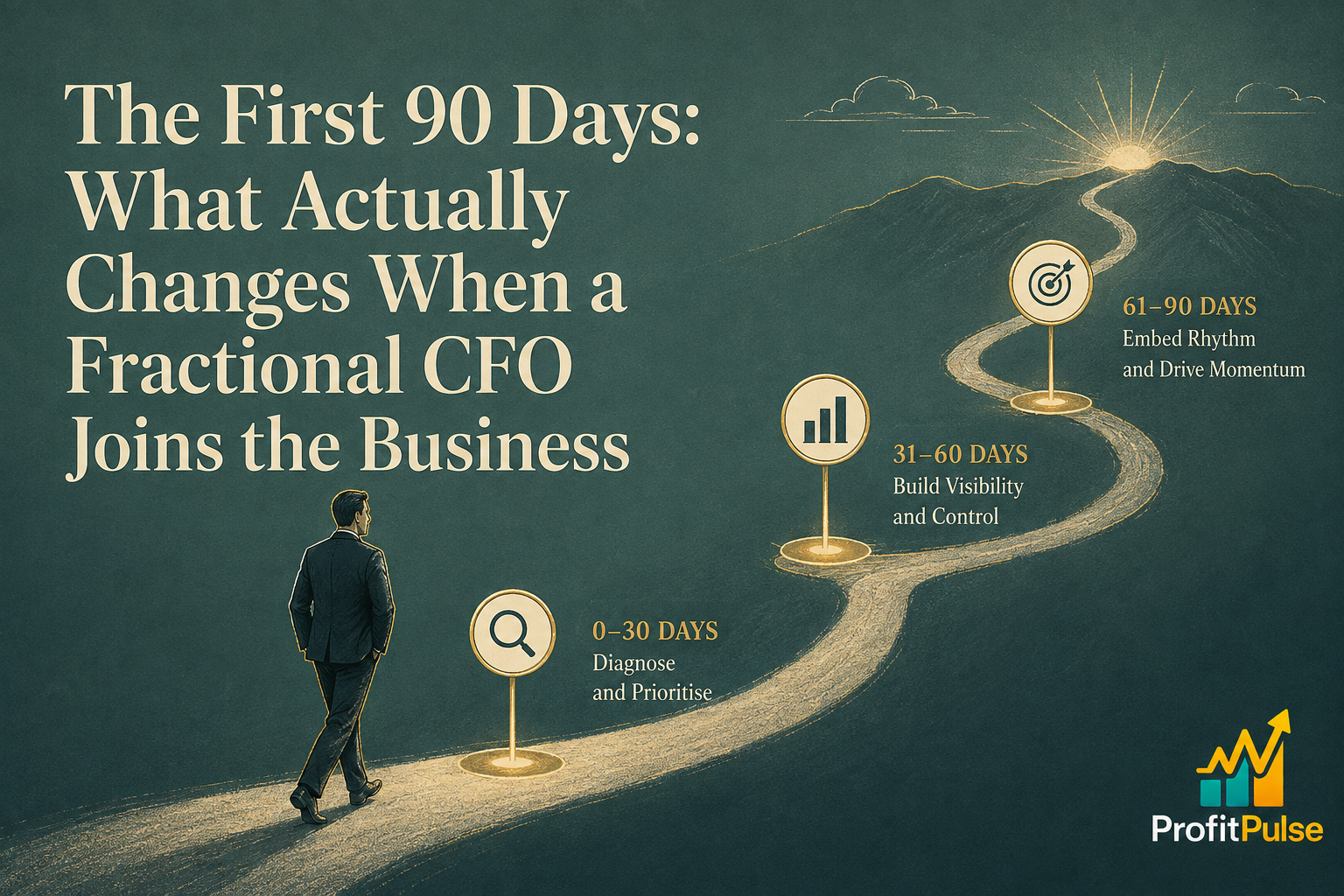 The First 90 Days: What Actually Changes When a Fractional CFO Joins the Business 31 The First 90 Days: What Actually Changes When a Fractional CFO Joins the Business
