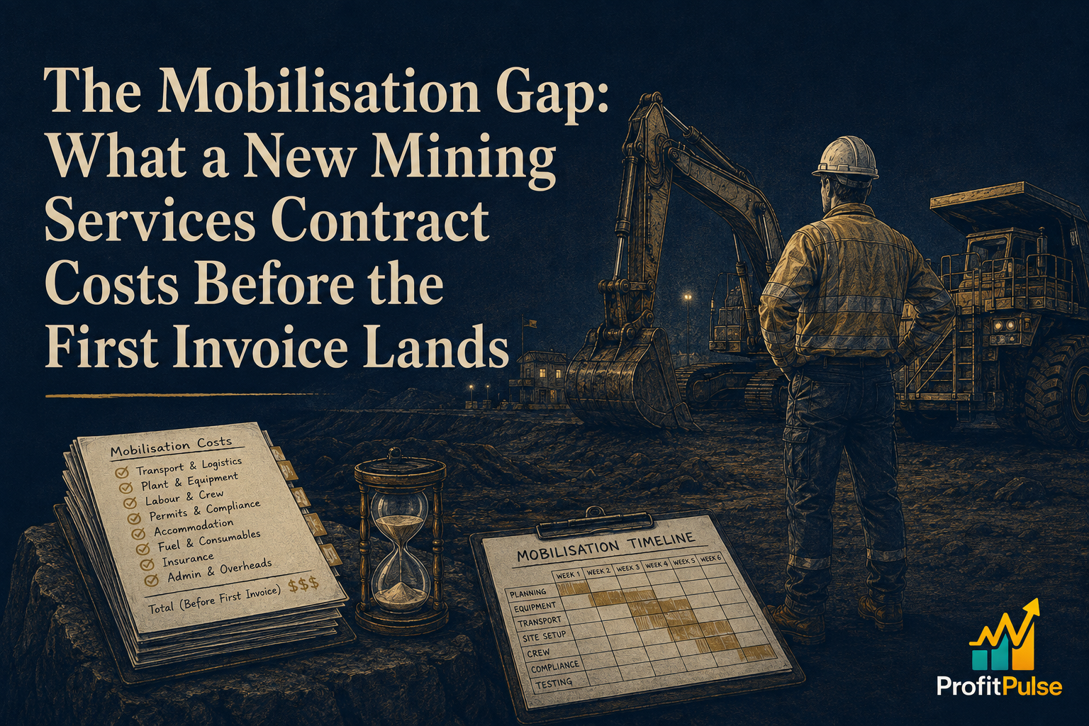 The Mobilisation Gap: What a New Mining Services Contract Costs Before the First Invoice Lands 42 The Mobilisation Gap: What a New Mining Services Contract Costs Before the First Invoice Lands