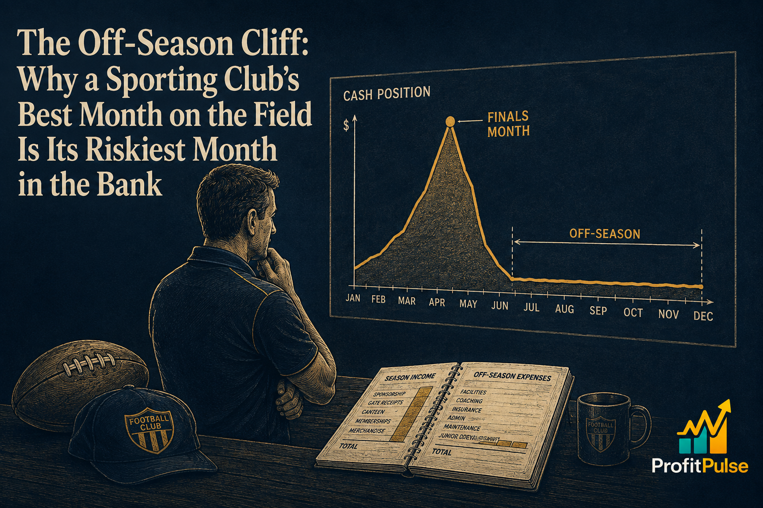 The Off-Season Cliff: Why a Sporting Club's Best Month on the Field Is Its Riskiest Month in the Bank 29 The Off-Season Cliff: Why a Sporting Club’s Best Month on the Field Is Its Riskiest Month in the Bank
