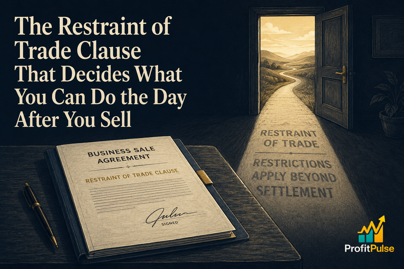 The Restraint of Trade Clause That Decides What You Can Do the Day After You Sell 27 The Restraint of Trade Clause That Decides What You Can Do the Day After You Sell
