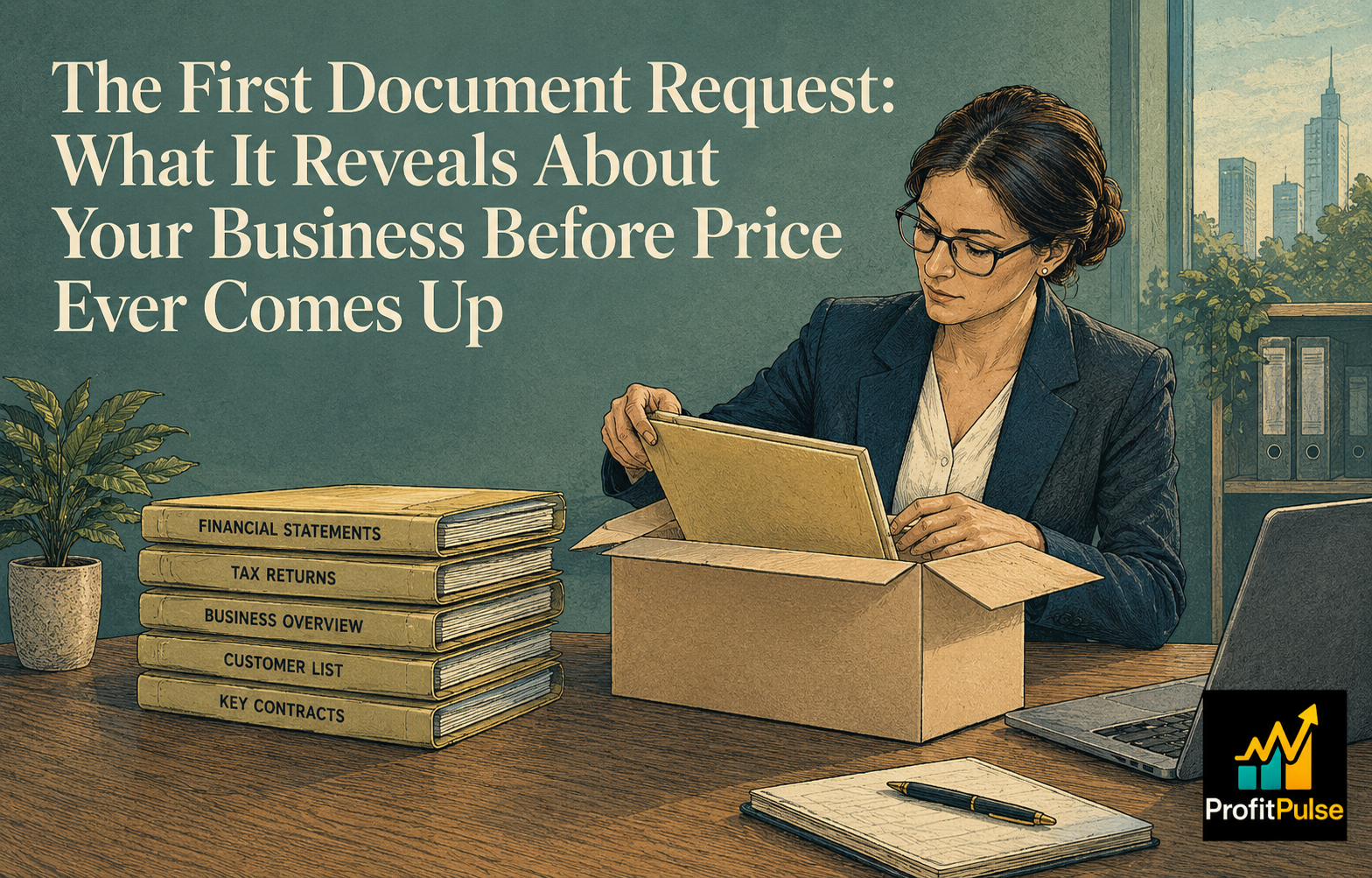 The First Document Request: What It Reveals About Your Business Before Price Ever Comes Up 13 The First Document Request: What It Reveals About Your Business Before Price Ever Comes Up