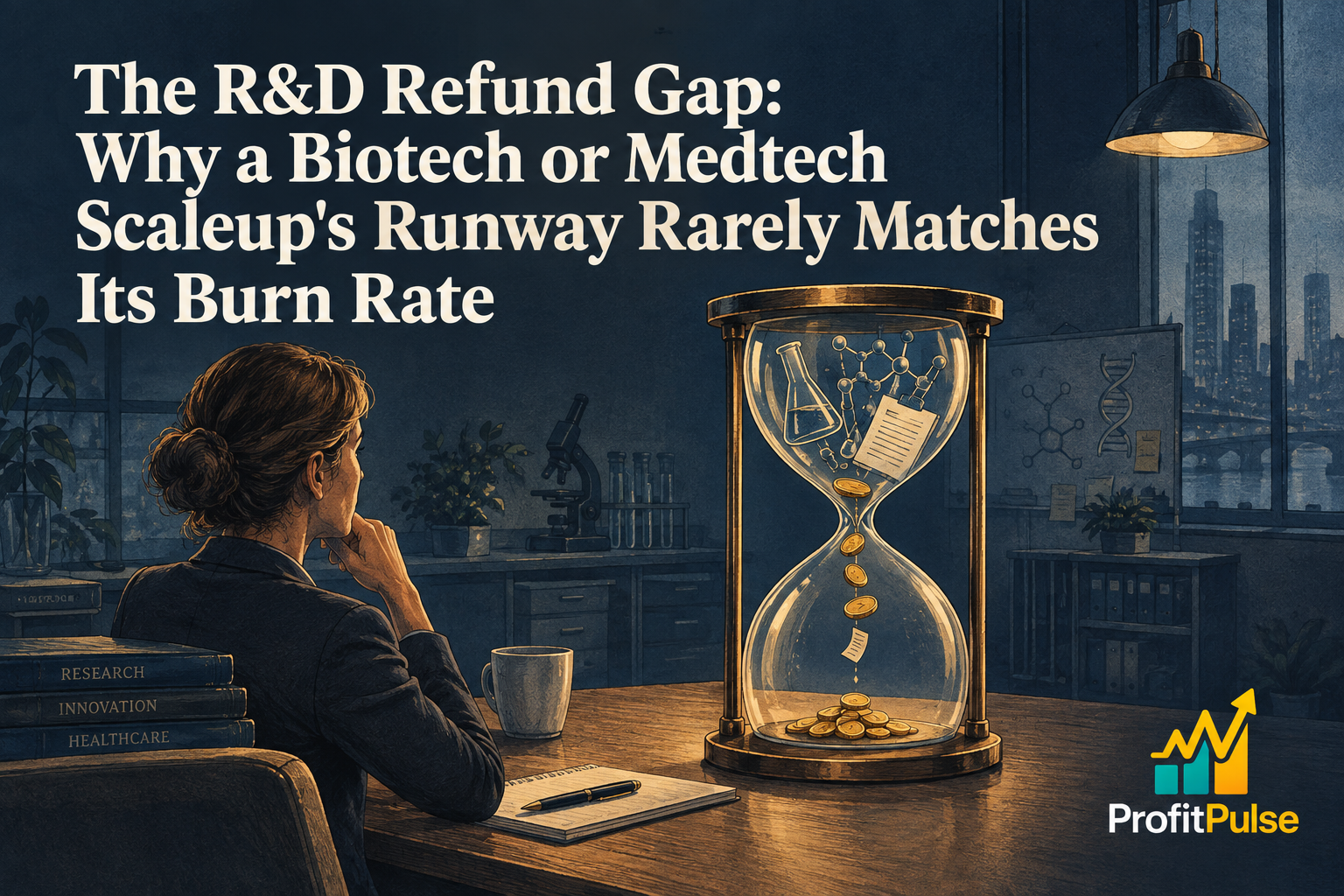The R&D Refund Gap: Why a Biotech or Medtech Scaleup's Runway Rarely Matches Its Burn Rate 2 The R&D Refund Gap: Why a Biotech or Medtech Scaleup’s Runway Rarely Matches Its Burn Rate