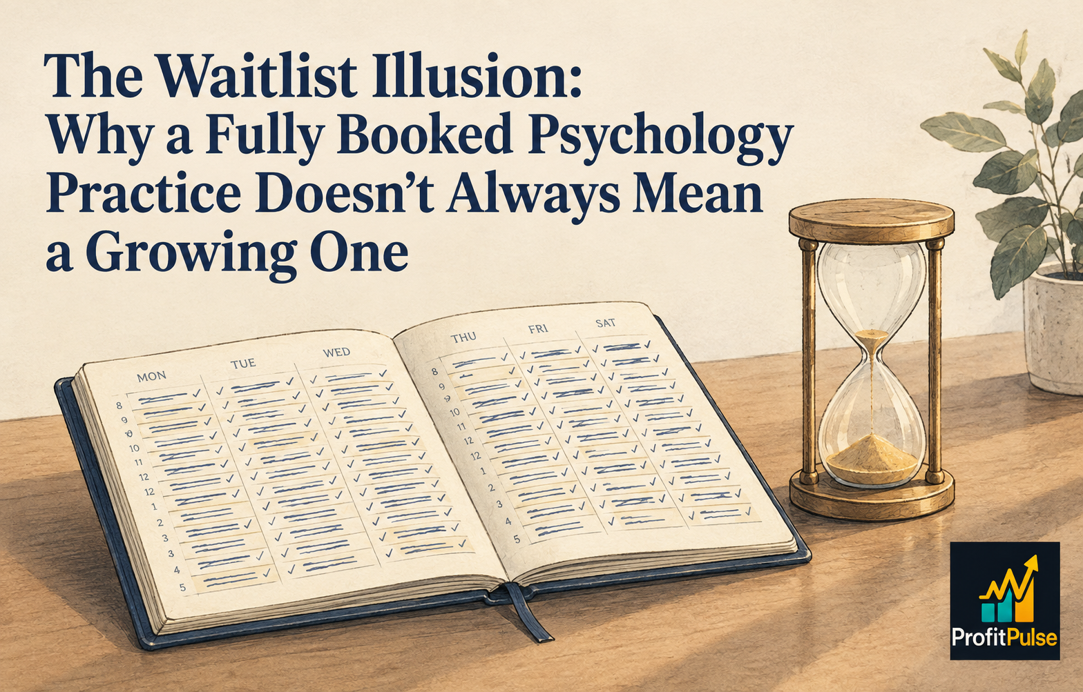 The Waitlist Illusion: Why a Fully Booked Psychology Practice Doesn't Always Mean a Growing One 10 The Waitlist Illusion: Why a Fully Booked Psychology Practice Doesn’t Always Mean a Growing One